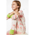 Pink Vintage Toile Stretch Kids' Long Sleeve 2 Piece Pajamas